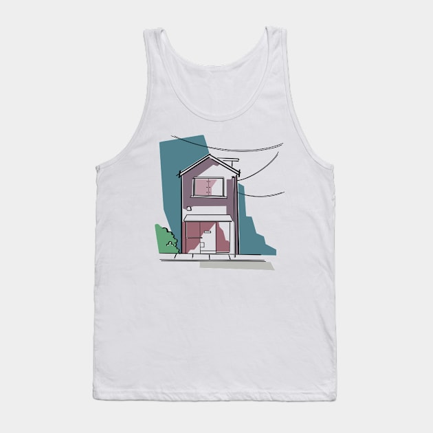 Suburban house Tank Top by Fer